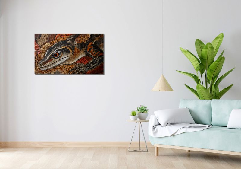 Obraz 90x50cm Oko Jaszczurki zdjęcie 2