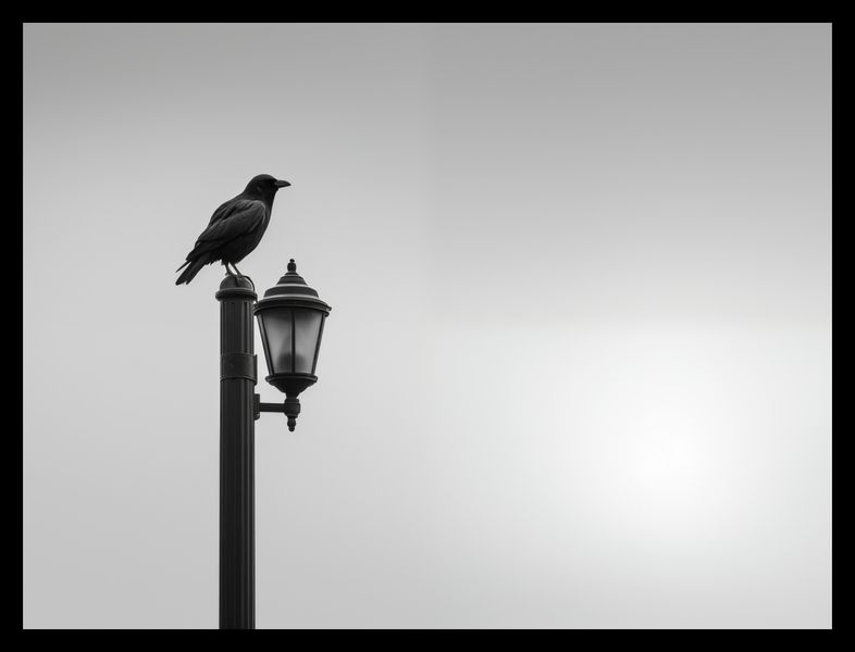 Plakat 40x30cm Samotny Postój Kruka zdjęcie 2