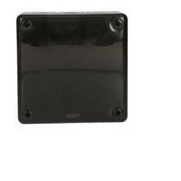 Puszka czarna n/t 110x110x35 z gumami 051-05 ViPlast