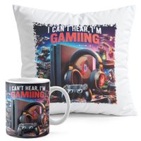 ZESTAW KUBEK + PODUSZKA DRUK - GAMER GAMEPAD GAMBLING GRY