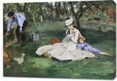 Obraz 100x70cm The Monet Family, Édouard Manet Vintage do Salonu