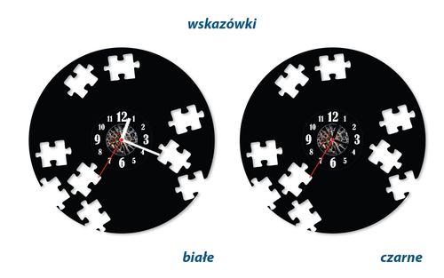 Zegar ścienny z płyty winylowej Puzzle 5.7 na Arena.pl