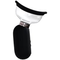 dazzling - rechargeable vulva and breast pump - black