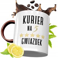 Kubek Bordowy Dla Kuriera Na Urodziny Prezent Z Nadrukiem Ze Zdjęciem