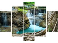 105CM 150CM OBRAZ 5 ELEM NAD WODOSPADEM DRUK