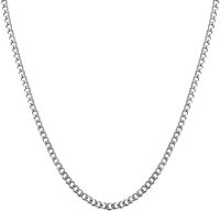 Męski Kubański Naszyjnik Stal Nierdzewna 316L 3.5 mm 66 cm Srebrny