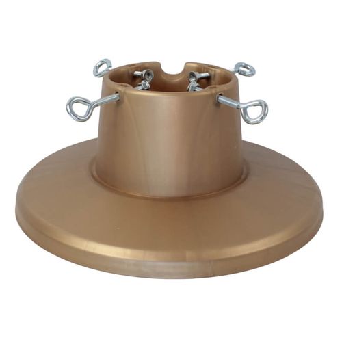 Stojak na choinkę H5110GO – złoty stojak z pojemnikiem na wodę, dla drzewek do 2,1 m na Arena.pl