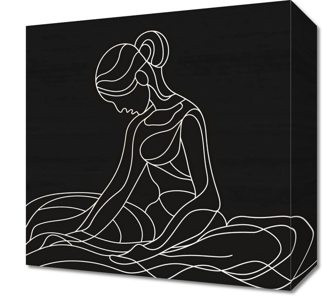 Obraz 30x30cm Pozycja Siedząca zdjęcie 1