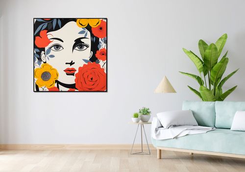Plakat 100x100cm Kwiatowa Aura na Arena.pl