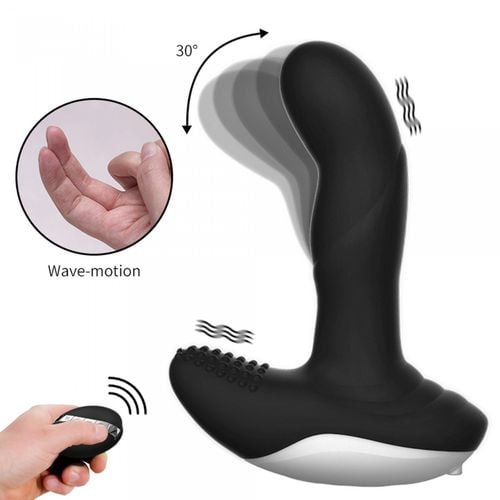 wibrator silicone massager usb 7 function + pulsator / heating black na Arena.pl