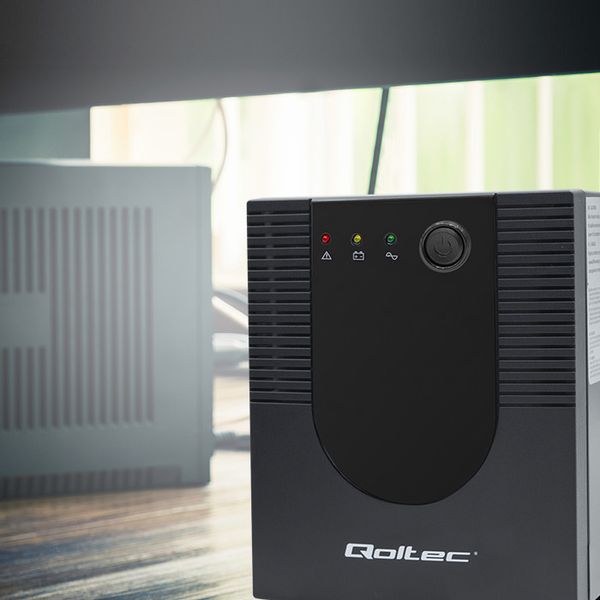 Qoltec Zasilacz awaryjny UPS 1200VA 720W zdjęcie 6