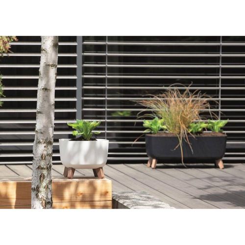 Doniczka GRACIA SQUARE 29x29CM antracyt na Arena.pl