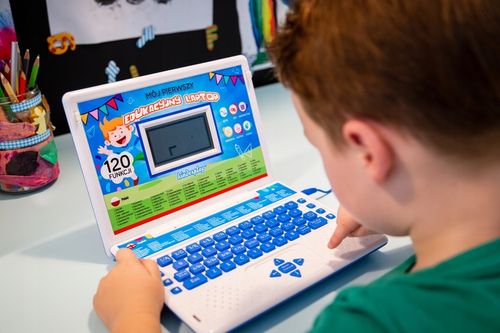 KINDERPLAY LAPTOP DLA DZIECI EDUKACYJNY DO NAUKI LITEREK LICZENIA 120 OPCJI na Arena.pl