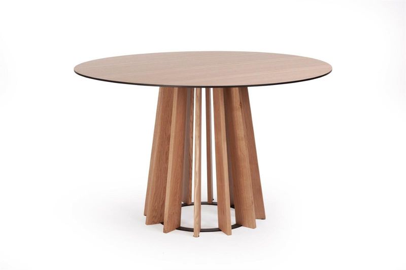 Stół TAVLE dąb naturalny śr. 120 cm zdjęcie 1