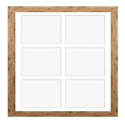 Ramka na 6 zdjęć Hekla 40x40x6 MDF galeria naturalny 1szt. na Arena.pl