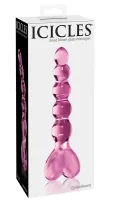 icicles model 24 szklany masażer kulkowy z sercem 20 cm