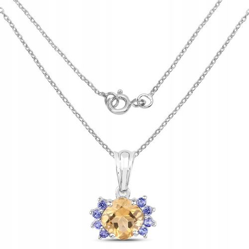 NATURALNY CYTRYN TANZANIT SREBRNY WISIOREK na Arena.pl