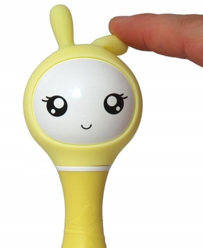 ALILO KRÓLICZEK INTERAKTYWNY SMARTY BUNNY Z MUZYKĄ Żółty R1 Grzechotka na Arena.pl