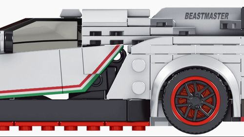 Zestaw Klocków Auto Sportowe 398El. Białe na Arena.pl