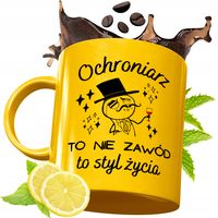 Złoty Kubek Premium Dla Ochroniarza Prezent Z Nadrukiem Ze Zdjęciem