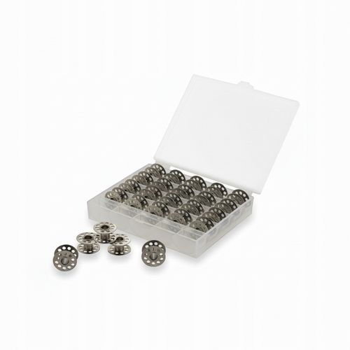 Szpulka do bębenka do maszyny do szycia metalowa 25 szt. pudełko na Arena.pl