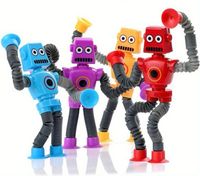 4x Rozciągające SENSORYCZNE ROBOTY Antystresowe PRZYSSAWKA RURKI TUBY XL