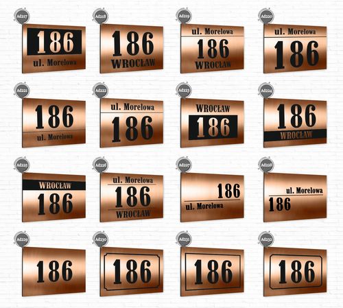TABLICZKA 40x30 cm tablica adresowa NUMER DOMU strzałka na Arena.pl