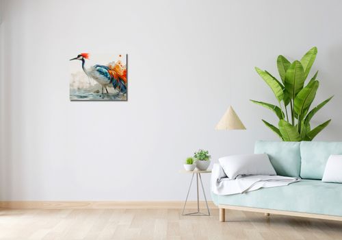 Obraz 50x40cm Żuraw w Akwareli na Arena.pl
