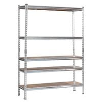 REGAŁ METALOWY 180x130x40 5 PÓŁEK 1500KG GARAŻ MAGAZYN GALWANIZOWANY