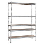 REGAŁ METALOWY 180x130x40 5 PÓŁEK 1500KG GARAŻ MAGAZYN GALWANIZOWANY