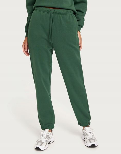 PIECES ZIELONE SPODNIE DRESOWE WYSOKI STAN PV9 NG5__M zdjęcie 1