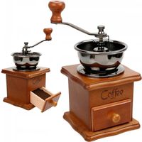 Młynek do mielenia kawy pieprzu drewniany tradycyjny