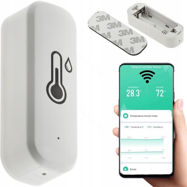 TERMOMETR HIGROMETR WIFI TUYA SMART LIFE zdjęcie 1