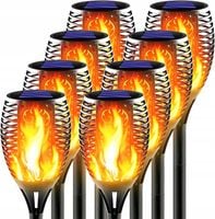 LAMPA SOLARNA POCHODNIA LAMPKI SOLARNE DO OGRODU OGRODOWE LED 8 SZTUK