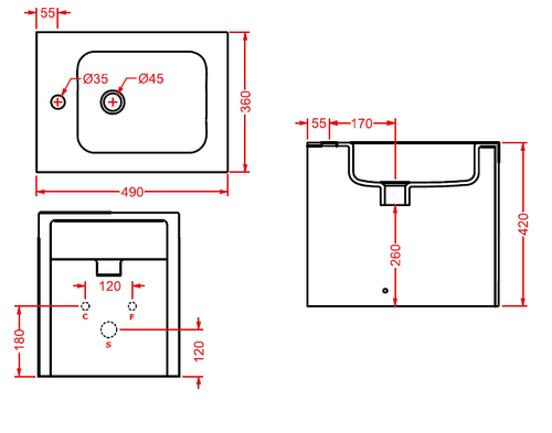 Bidet stojący BLOCK L6710 na Arena.pl