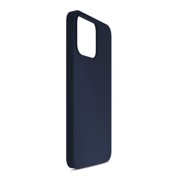apple iphone 15 pro max - 3mk silicone case dark navy zdjęcie 8