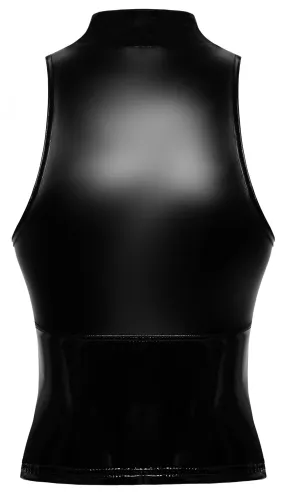 noir handmade top bez rękawow czarny xl z zamkiem i kołnierzykiem na Arena.pl