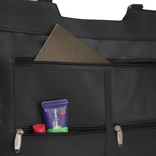 torba zakupowa z microfibry sanchez casual - czarna na Arena.pl