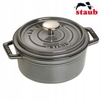 Staub La Cocotte Garnek żeliwny okrągły 400 ml, szary