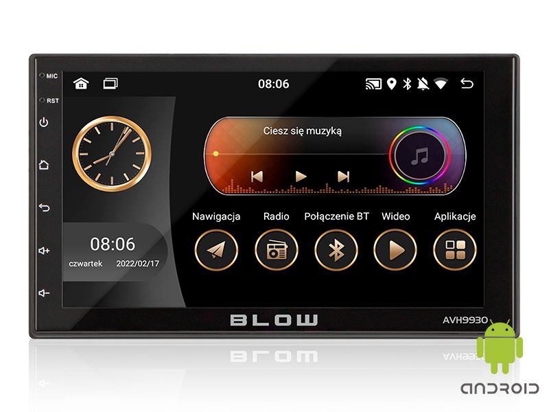 Radio BLOW AVH-9930 2DIN 7 GPS Android zdjęcie 1
