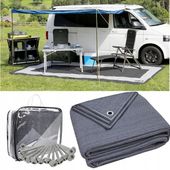 Wykładzina markizowa mata Dywan namiotowy HDPE Mata kempingowa 300x250cm