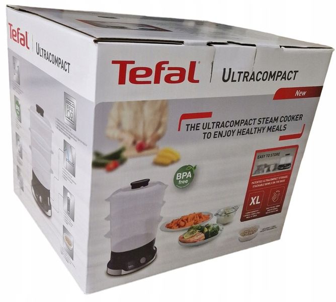 Parowar TEFAL UltraCompact VC2048 800W 9L 3 pojemniki Szybkowar zdjęcie 9