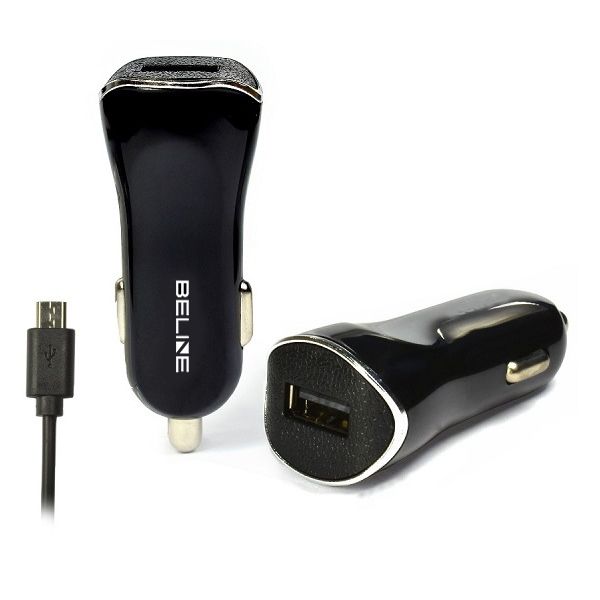 beline ład. sam. 1xusb + microusb 1aczarna/black zdjęcie 1