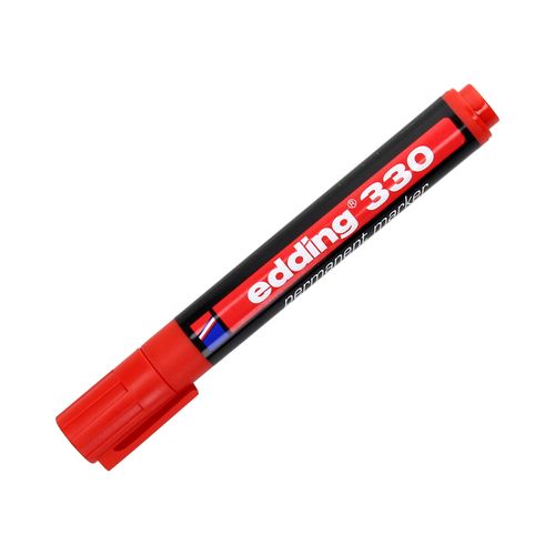 Marker permanentny 1.0-5.0mm czerwony ścięty Edding 330 na Arena.pl