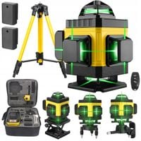 POZIOMNICA LASEROWA POZIOMICA 4D 16 LINII KRZYŻOWA 360 LASER ZESTAW
