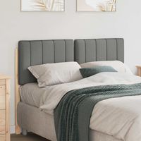 Tapicerowane wezgłowie Z zagłówkiem Brązowy i jasnoszary 120 cm