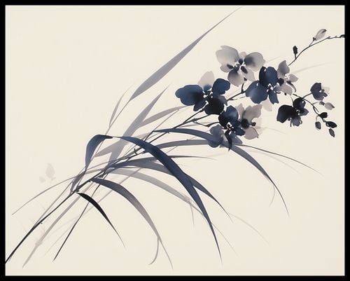 Plakat 76x60,5cm Orchidea w Sepii na Arena.pl