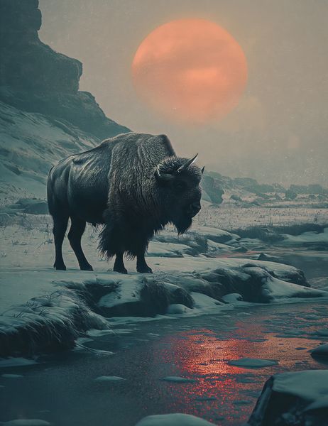 Plakat 50x65cm Żubrowy Monolit zdjęcie 1