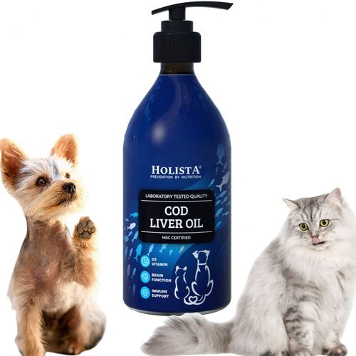 Holista Tran z dorsza 500ml dla psa i kota Olej z wątroby dorsza na Arena.pl