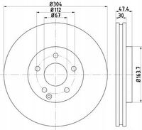 98200-1521 PRO TARCZA HAM. DB P. W211 03- 4MATIC